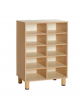 MOBILE CONTENITORE 10 CASELLE IN LEGNO cm 71x41x100h - CONFORME AI CAM