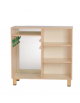 MOBILE CONTENITORE IN LEGNO PER TRAVESTIMENTI - CM 105x41x100h - CONFORME AI CAM