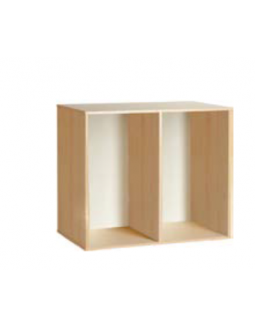 MOBILE CONTENITORE 2 VANI SENZA RIPIANI DA SOVRAPPORRE - cm 71x41x60h - CONFORME AI CAM