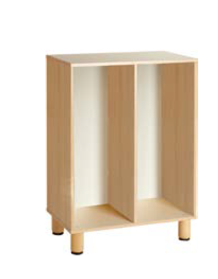 MOBILE CONTENITORE 2 VANI SENZA RIPIANI - cm 71x41x100h - CONFORME AI CAM