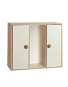 MOBILE CONTENITORE 2 ANTE COLORATE E 1 VANO GIORNO SENZA RIPIANI DA SOVRAPPORRE - cm 105x41x90h - CONFORME AI CAM