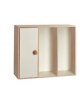 CONTENITORE MOBILE IN LEGNO 1 ANTA E 2 VANI GIORNO SENZA RIPIANI DA SOVRAPPORRE cm 105x41x90h - CONFORME AI CAM