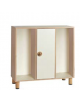 CONTENITORE MOBILE CON 1 ANTA CENTRALE COLORATA E 2 VANI GIORNO LATERALI SENZA RIPIANI - CM 105x41x100h - CONFORME AI CAM