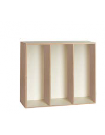 MOBILE CONTENITORE 3 VANI SENZA RIPIANI, DA SOVRAPPORRE - cm 105x41x90h - CONFORME AI CAM