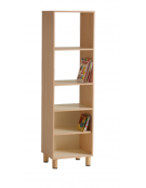 MOBILE COLONNA A GIORNO IN LEGNO CON SCHIENA E VANI PASSANTI - cm 53,5x41x190h - CONFORME AI CAM