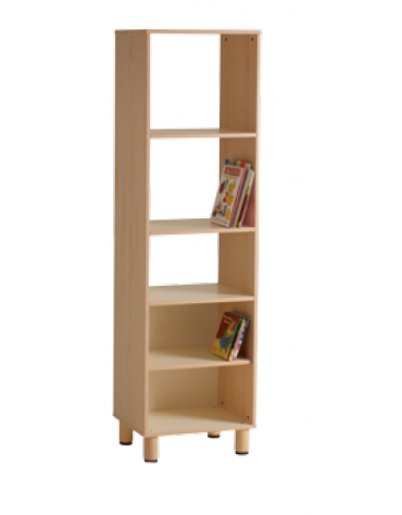 MOBILE COLONNA A GIORNO IN LEGNO CON SCHIENA E VANI PASSANTI - cm 53,5x41x190h - CONFORME AI CAM