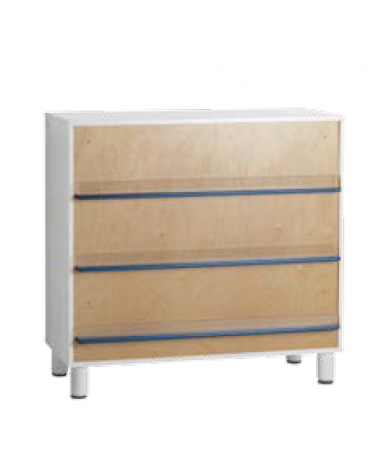 RIVESTIMENTO ESPOSITORE LIBRI PER SCHIENA CONTENITORE- cm 100x84h - CONFORME AI CAM