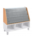 SOPRALZO ESPOSITORE LIBRI - cm 105x41x60h - CONFORME AI CAM