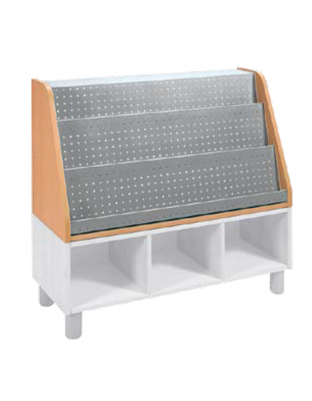 SOPRALZO ESPOSITORE LIBRI - cm 105x41x60h - CONFORME AI CAM