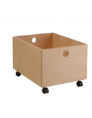 CASSETTO MEDIO LEGNO SU RUOTE CM 31X38X26H