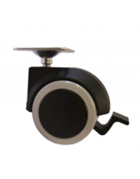 SERIE DI 4 RUOTE PIROETTANTI CON SISTEMA FRENANTE - CM  7,5H