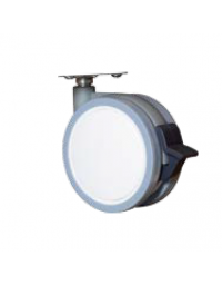 SERIE KIT 4 RUOTE CON SISTEMA FRENANTE - CM 12H - PER MOBILI CONTENITORI