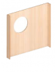 PARETE QUIOLA' OBLO' IN LEGNO - CM 105x100h - CONFORME AI CAM