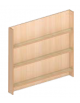 PARETE QUIOLA' LIBRI IN LEGNO CM 105x100h - CONFORME AI CAM
