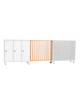 CANCELLINO IN LEGNO A STECCHE - CM 100X88h - CONFORME AI CAM