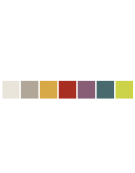 MENSOLA CON FIANCHI COLORATI, BORDO ANTERIORE E 6 APPENDINI cm 105X26X22H