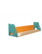 MENSOLA CON FIANCHI TOPO cm 100x25x25h