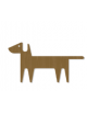 FIGURA CANE A MURO IN LEGNO - cm 75x40h - CONFORME AI CAM