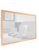 SPECCHIO A PARETE - CM 140x100 - PER SCUOLA - CONFORME ALLA NORMA EN 14072:2003