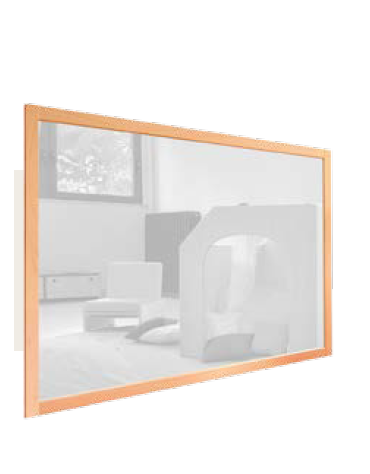 SPECCHIO A PARETE - CM 140x100 - PER SCUOLA - CONFORME ALLA NORMA EN 14072:2003