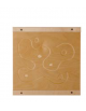 PANNELLO SENSORIALE DEL TATTO-LEGNO FRESATO cm 40x40h - CONFORME AI CAM