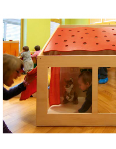 TANA DELLE TRASPARENZE - CM 105x60x60/100h - CONFORME AI CAM