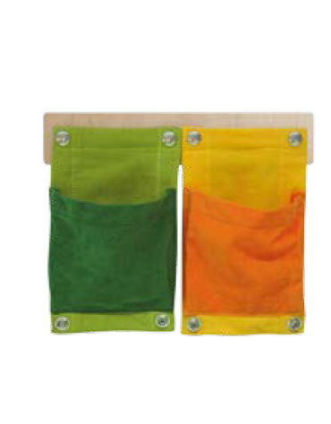 TASCHE PORTAOGGETTI IN TESSUTO CON ASTA - CM 45x32h - CONFORME AI CAM