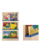 ESPOSITORE LIBRERIA A MURO CON 3 PIANETTI - CM 50x84h - CONFORME AI CAM