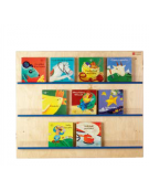 PANNELLO LIBRERIA A MURO CON 3 PIANETTI cm 100x84h