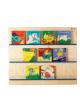 PANNELLO LIBRERIA A MURO CON 3 PIANETTI cm 100x84h - CONFORME AI CAM