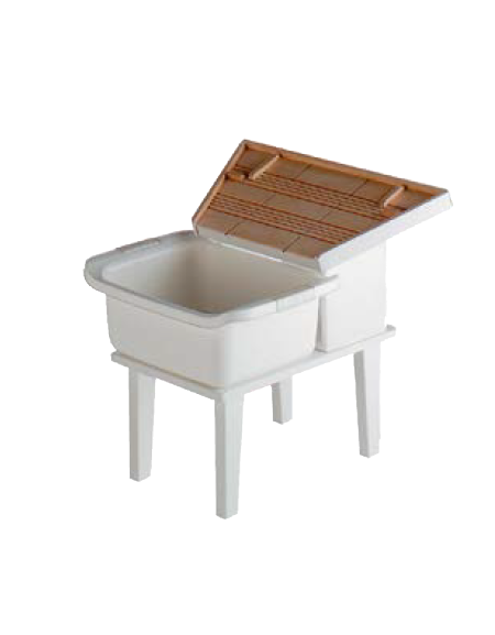 TINOZZA CON ASSE PER LAVARE - GIOCO PER BAMBINI - CM 50x50x50h - CONFORME AI CAM