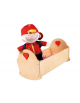 CULLA IN LEGNO PER BAMBOLE GIOCO cm 65x32h - CONFORME AI CAM