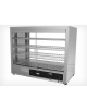 Vetrina calda da banco a 4 ripiani - telaio in acciaio inox - 4 ripiani estraibili e regolabili - cm 64x34x53h