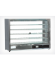 Vetrina calda da banco a 4 ripiani - telaio in acciaio inox - 4 ripiani estraibili e regolabili - cm 86,5x33,5x62h