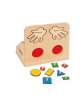 BOX TATTILE IN LEGNO cm 36x20x35h - CONFORME AI CAM