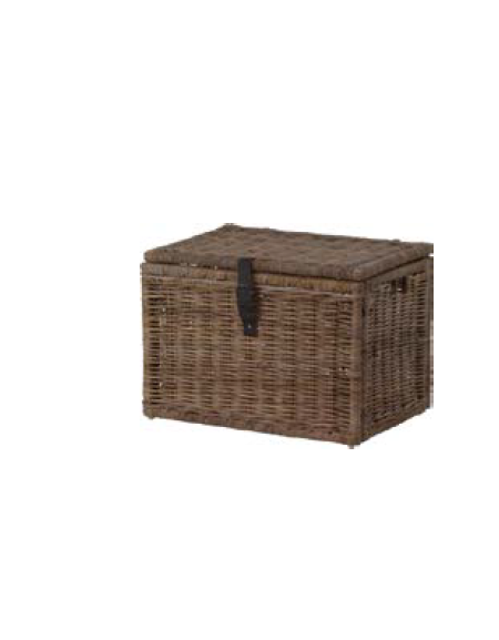 BAULETTO PER TRAVESTIMENTI IN RATTAN cm 72x50x50h