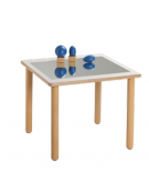 TAVOLO A SPECCHIO - CM 75x75x46h - ADATTO A BAMBINI DAI 2 AI 3 ANNI - CONFORME AI CAM