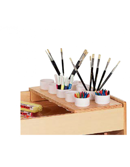 ELEMENTO MOBILE PORTABICCHIERI PER CARRELLO ART DN22010 - CM 50x25x6,5h - CONFORME AI CAM