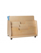 CARRELLO PORTACARTA E COLORI - Dimensioni cm 105x50x60/75h - CONFORME AI CAM