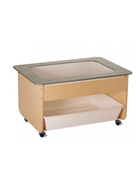 CARRELLO ACQUA-SABBIA CON COPERCHIO - CM 100x67x55h - CONFORME AI CAM