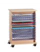 CARRELLO ASCIUGADISEGNI IN LEGNO CON GRIGLIE - CM 59x45x75h - CONFORME AI CAM