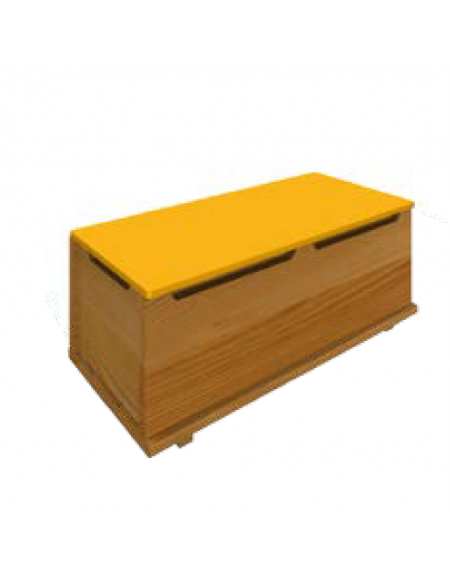 CASSAPANCA IN LARICE E TOP IN POLIETILENE - CM 90x43x35h - CONFORME AI CAM