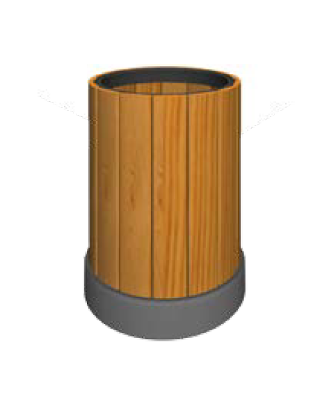 CESTINO PORTARIFIUTI - CM Ø37x50h - CONFORME AI CAM