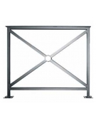 Barriera standard realizzata in acciaio zincato e verniciato - lunghezza cm 100 - Da inghisare