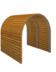 TUNNEL IN LEGNO cm.120x120x130h - CONFORME AI CAM