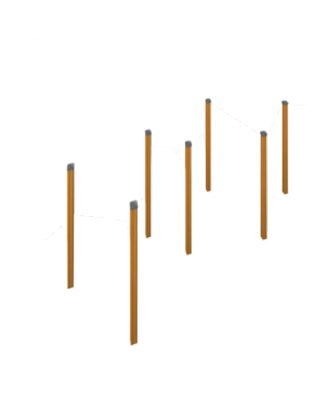 SET 7 PALI PER SLALOM CM 180h - CONFORME AI CAM