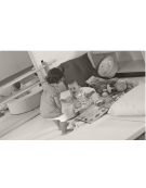 MATERASSO PER BAMBINI IGNIFUGO IN CLASSE 1IM - CM 60x60x5h - CONFORME AI CAM