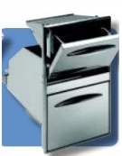 Tramoggia battifondi doppia caffe' con raccolta - Per foro cm 35x59h oppure cm 44x60h