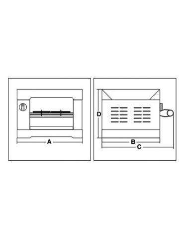 Fornetto professionale inox a 3 pinze - Resistenze al quarzo