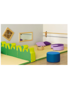 MATERASSO PER BAMBINI IGNIFUGO IN CLASSE 1IM - CM 90x120x5h - CONFORME AI CAM